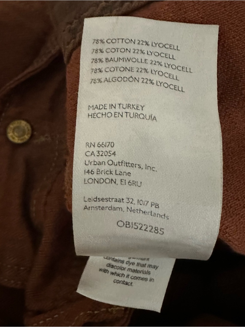 Free People Limited Edition Tennessee Slouchy Utility Jeans Ginger Brown - Picture 9 of 10